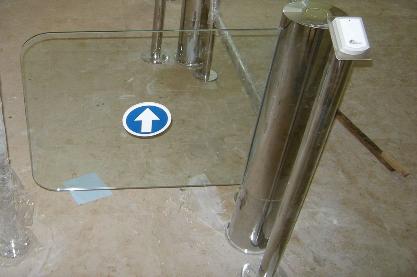 Турнікет хвіртка STAR-GS з прозорим склом.