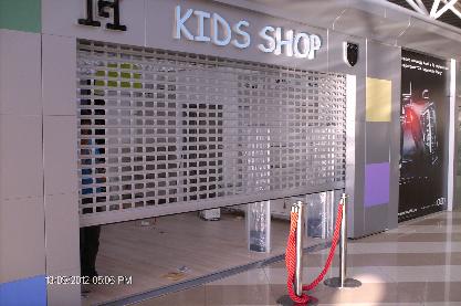 Алюмінієві ролетні решітки, в аеропорту Бориспіль термінал F.