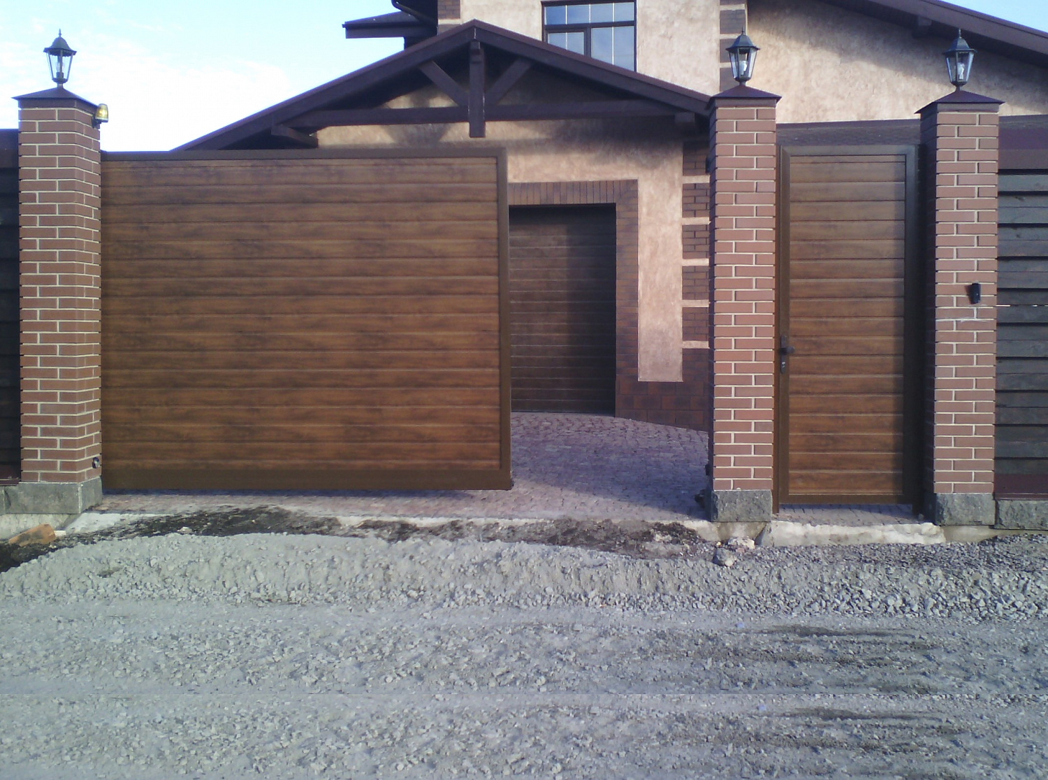 Откатные ворота и калитка серии ADS400. Рожны
