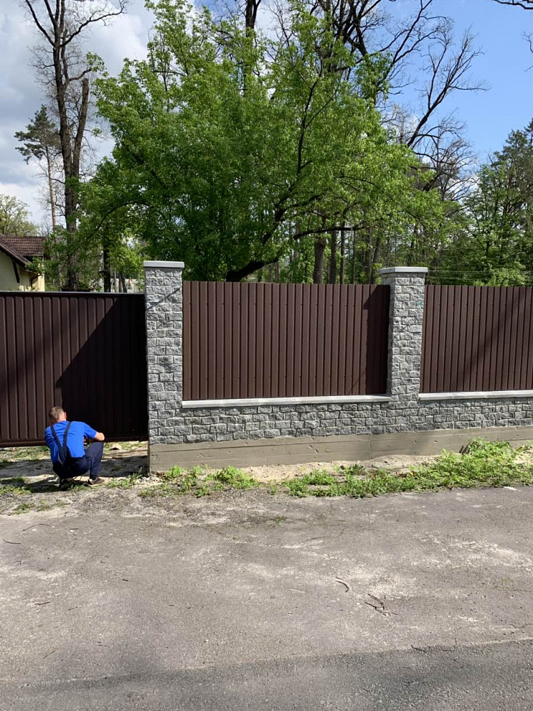 Ворота відкатні автоматичні с. Ворзель.