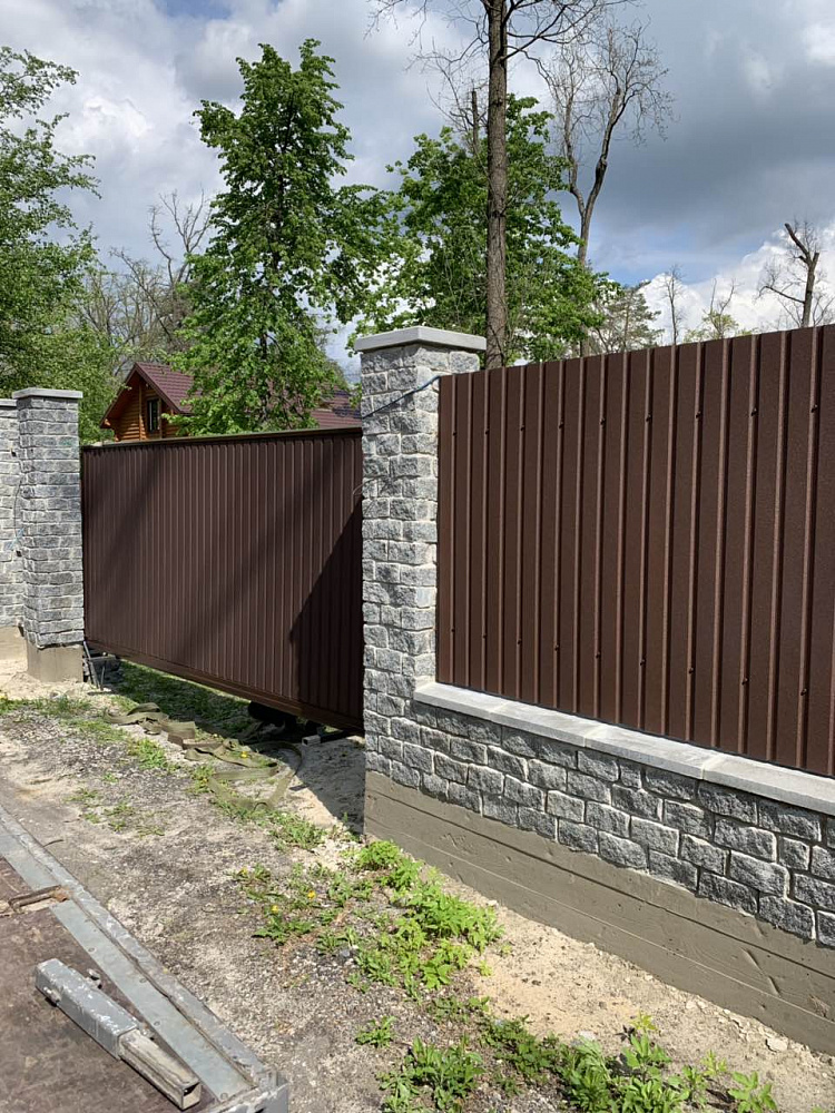 Ворота откатные автоматические  с. Ворзель.