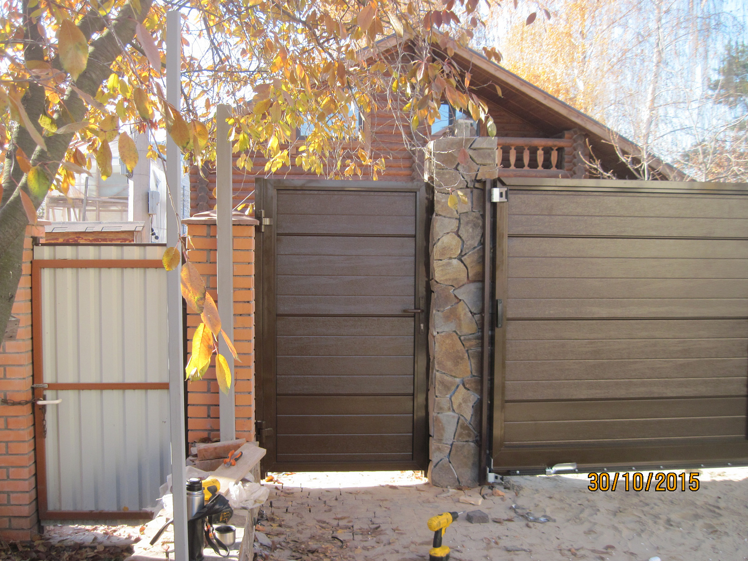 Откатные ворота и калитка серии ADS400. Романков