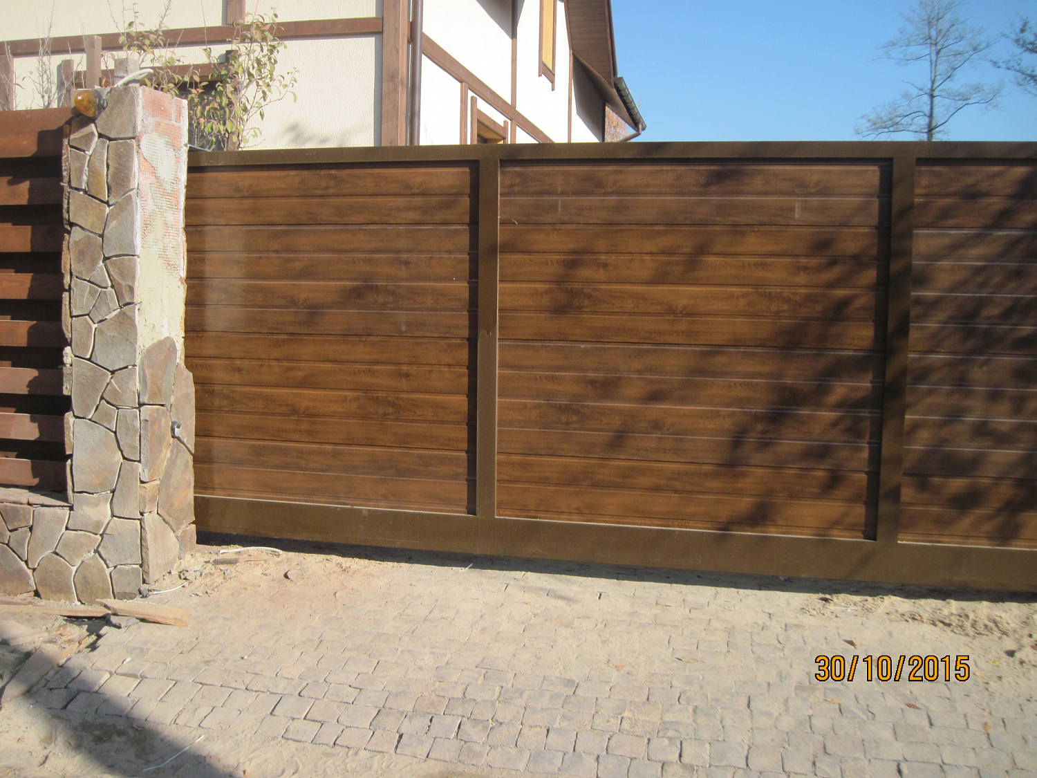 Откатные ворота и калитка серии ADS400. Романков