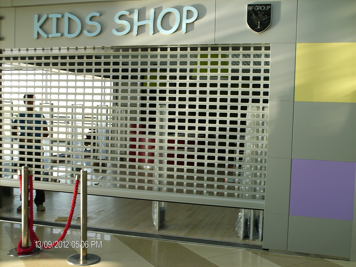 Алюминиевые роллетные решетки, в аэропорту Борисполь терминал F.