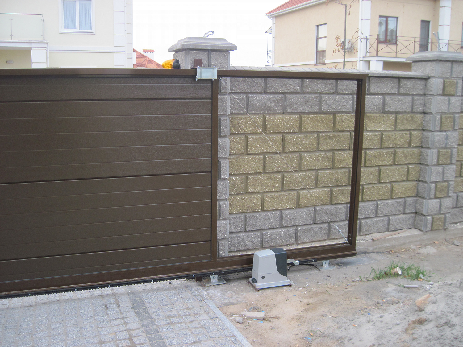 Откатные ворота и калитка серии ADS400. Михайловская Рубежовка