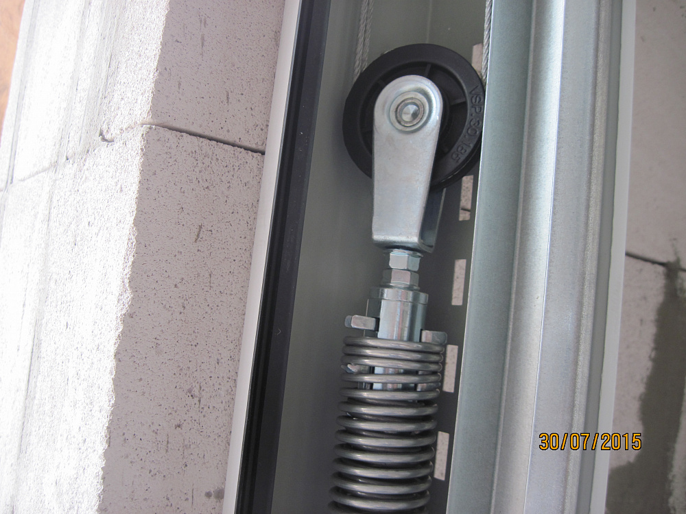 Ворота гаражные Trend s-гофр пружина растяжения.