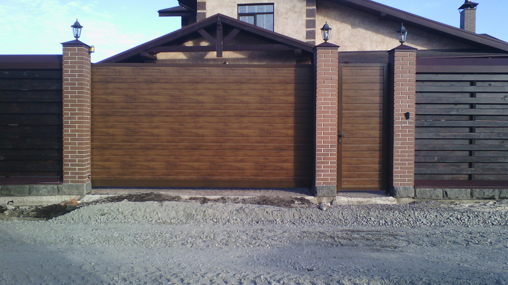 Откатные ворота и калитка серии ADS400. Рожны