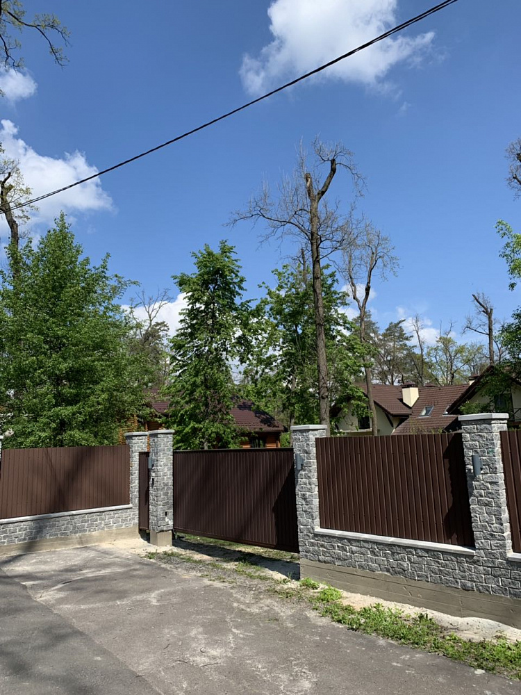 Ворота откатные автоматические  с. Ворзель.