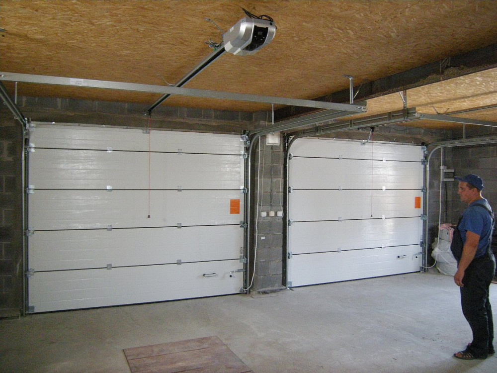 Ворота секционные автоматические Trend с пружиной растяжения.