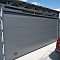 Ворота гаражные секционные в цвете антрацит .