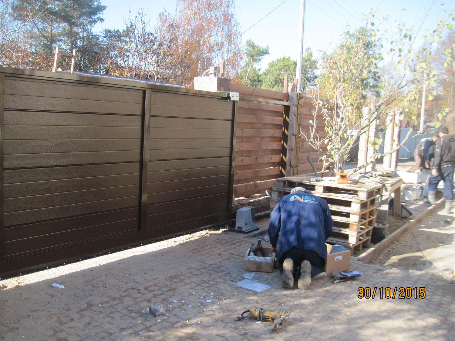 Откатные ворота и калитка серии ADS400. Романков